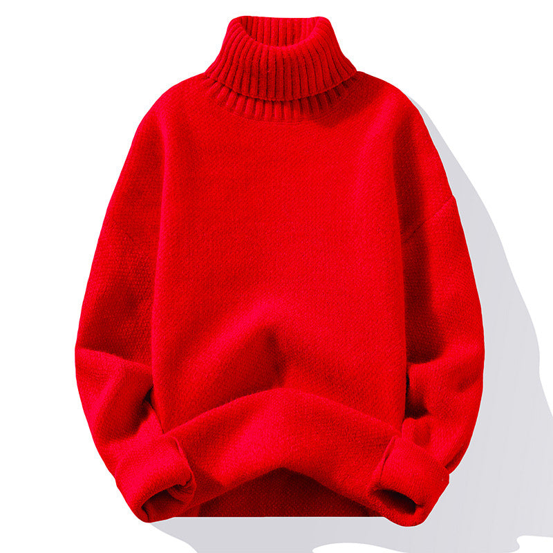 Sweater Soft Sweater Men's Slim-fit Thickened Pullover Bottoming Shirt